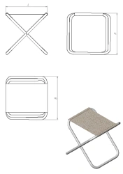 Folding stool (T.SK series)