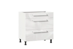 Gerda LD.272200.000 Front set for kitchen cabinet 800 with 3 drawers (5) (White gloss )