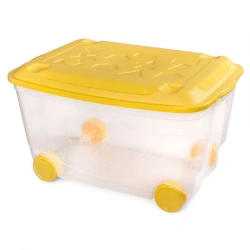 4313062; 580x390x335 mm, 45L (colourless) wheeled toy box