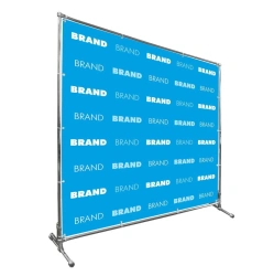 Banner on collapsible chrome structure