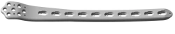 Support plate for lateral condyle (415 holes, length 140300mm) with o/w, right, left