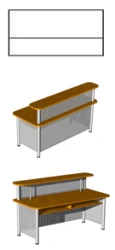 Straight delivery chair 1600x780x1100 mm