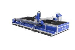 CNC plasma cutting machine with pipe cutter