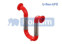 U-FLEX series UFE - flexible seismic insert with flange connection (free flanges); DN from 25mm to 100mm