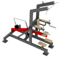 Outdoor power training equipment for pull-ups and push-ups on bars with counterweight, with variable load UTS-005
