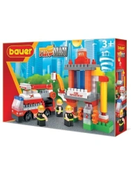 Bauer "Fireman" children's educational construction set "Fire Tower" 143 elements in a box, article 741