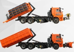 SOKOL 69283R combined road sweeping machine on KAMAZ-65115-A5 base chassis