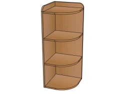 Corner shelving unit No.3 from the set ''Bedroom'' / SZH152