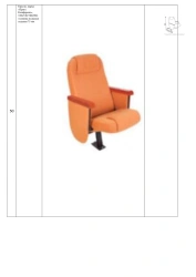 Armchair, brand "Prague Conference", size: 530*740*960 mm (W*H*H), seat cushion thickness 75 mm