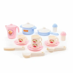 Nastenka Children's Tableware Set for 4 persons (V5) (28 items) (in net), Item No. 79947