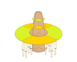 Game table "Circle" set SI-KK