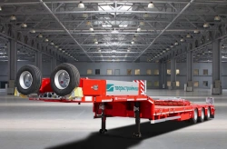 Semitrailer Tverstroimash 993941 modification 0021 variant - platform with fittings, gangways.