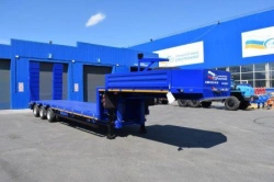 Heavy semi-trailer, UZST brand, type 9177, modifications: 9177-0000041 (metal platform, with elevating axle, with EBS, axle with