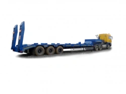 Specialised semi-trailer - heavy hauler 943856-0000010 version with metal load platform, cones, spring-balanced springs