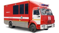 Fire communication and lighting vehicle ASO (43253), type 4344-L2, modification 4344L9, based on chassis of modification KAMAZ-4