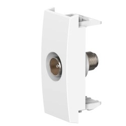 CADUCEUS ALING MODE + antibacterial Flush-mounted aerial socket TV M/F single, 1M, white, art. no. A6621.0