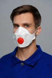 Filtering half-mask for protection against aerosols - respirator "SPIRO-413" FFP3 NR D