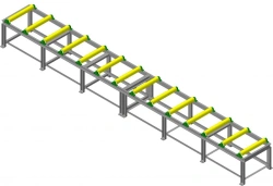 Non-drive roller conveyor for timber PH 8-800