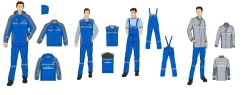 Men's sets for working personnel (jacket, shirt-jacket, waistcoat, dungarees) special for employees of organisations