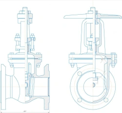 Cast iron wedge gate valve DN 80