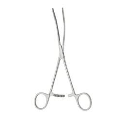 TZ-01-326-16,1 Intestinal elastic clamp for children, curved, 170 mm