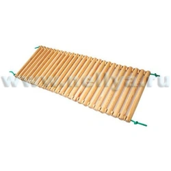 Wooden ribbed massage mat "Nellia"