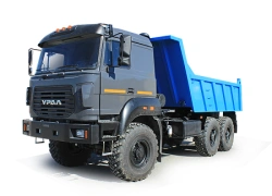 Dump truck Ural 55571-82 (Equipment variants: gearboxes: ZF 9S1310, 9S1315; clutches: ZF, Hammer; transfer case: URAL; neutral).