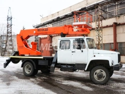 Lift with working platform self-propelled boom lift PSS-131.22E on GAZ chassis 3897-0000010-32