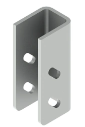 Starting bracket for profile SMUP 41x61, SM61 STK-150, with overall dimensions 56x67x150 mm, metal thickness 6,0 mm, steel
