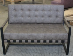 Sofa on metal frame