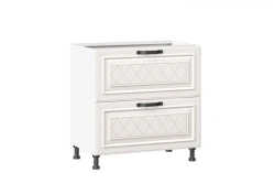 Marina LD.273150.000 Front set for kitchen cabinet 800 with 2 drawers (4) (Alabaster )