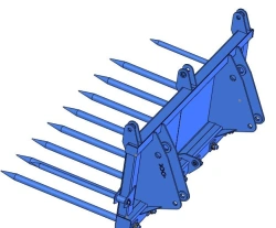 Replacement working tool for the loader PKU-0,8: forks PKU-0,8-12-01.