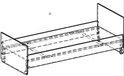 LDFB bed on a metal frame TV-BKMK-5.12.01