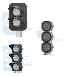 Metro LED traffic light heads NKMR.676761.001 TU