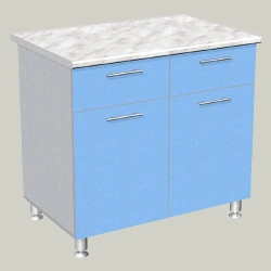 Two-door cabinet with two drawers model TLF-6