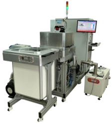 VACUUM UNIT FOR PLASMA CHEMICAL VAPOUR DEPOSITION OF LAYERS FROM GAS PHASE WITH ICP SOURCE AND SLUICE LOADING FROM CASSETTE TO C