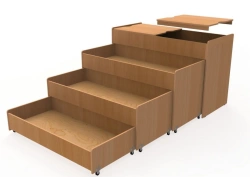 4-drawer bed without bedside table with two covers/ K20