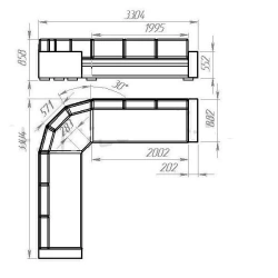 Banquette corner (BA 6)