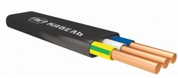 Power and control cable, not spreading combustion, with insulation and sheathing made of polymer composites not containing halog
