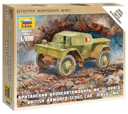 Assembled model "British armoured car Dingo"