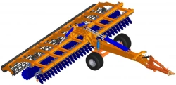 Semi-trailed disc mulcher DM-8x2SP