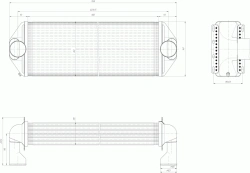 Charge air cooler BR-300. 1317. 300