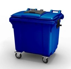 Mobile waste bin 1100l Art.29.C19.W (20.807.1.60.PE; 21.056.60.PE.W)