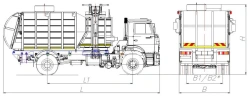 Side-loading rubbish truck model MK-4551-05
