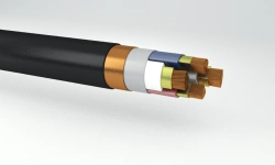 Power cables with low smoke and gas emission, non-combustion propagating, with copper conductors for voltage up to 1 kV, VBShvn