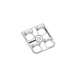 Lens for LED luminaires AMT-ST-40x40-3535-EPD