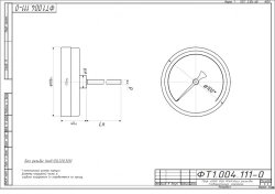 Bimetallic thermometer TBf-220 IP65 100 USH