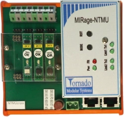 Timer processing device. Connection of 3 Jaquet DSF sensors. Without 12 V frequency generator (MIRage-NTMU-J-L)
