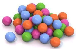 6 cm dia. balls (50 pcs. in a net)