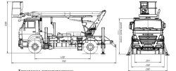 AGP-20T compact KAMAZ-43253 19M 80/250/300KG 13.5M